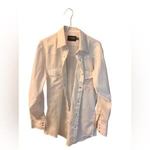 Panhandle Slim Classic White Western Shirt